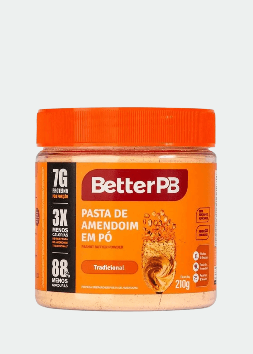 Pasta de Amendoim em Pó Tradicional Better Pb - 210g